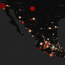 Crime map of Mexico